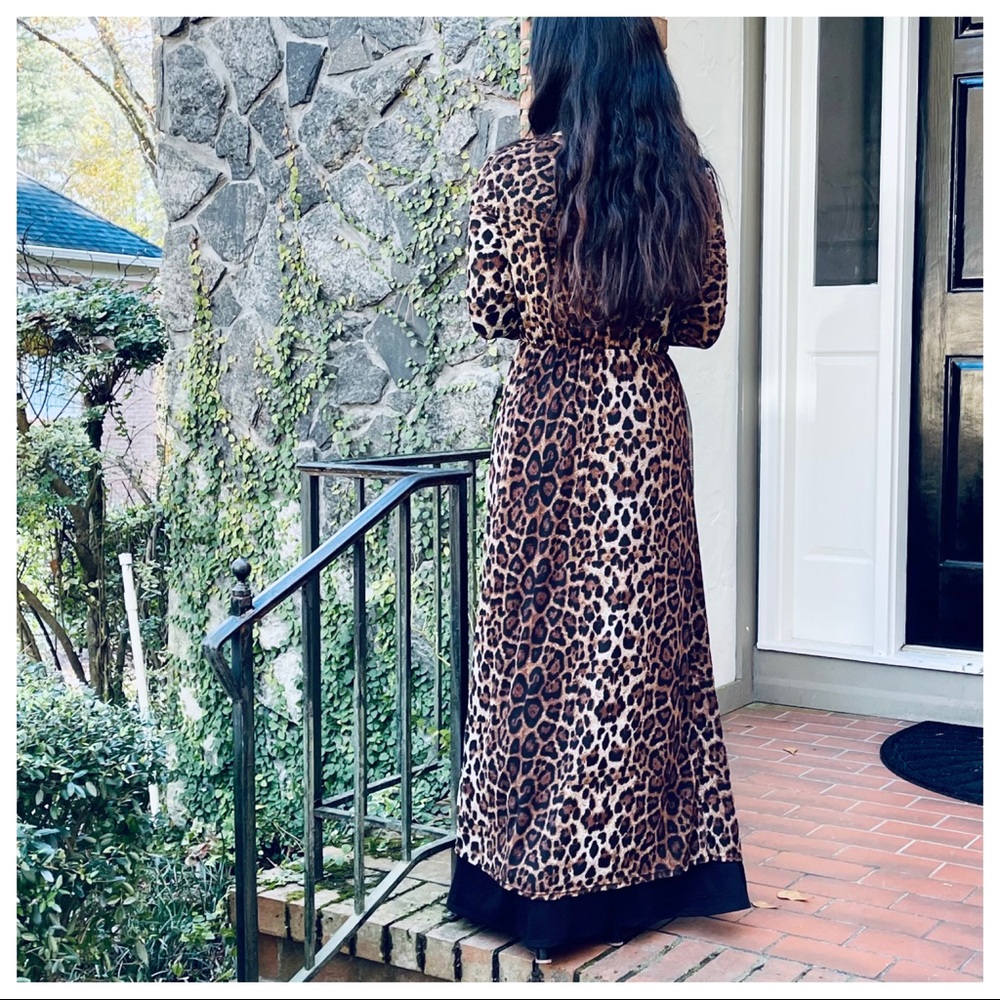 Fabulous Leopard print long kimono/duster - Picture 3 of 7